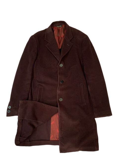 VERSACE 🔥VERSACE WOOL OVERCOATS MAROON