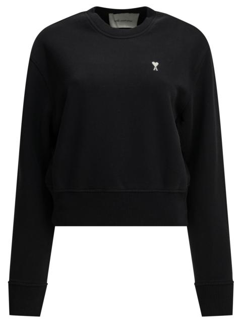 AMI Paris AMI Paris Ami De Coeur Crew-neck Sweatshirt Black