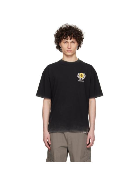 REPRESENT Black Crest T-shirt