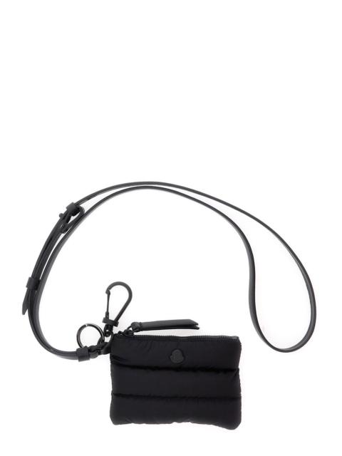Moncler Moncler Men 'Caradoc' Black Cardholder With Logo Patch On The Front And Adjustable And Removable Str
