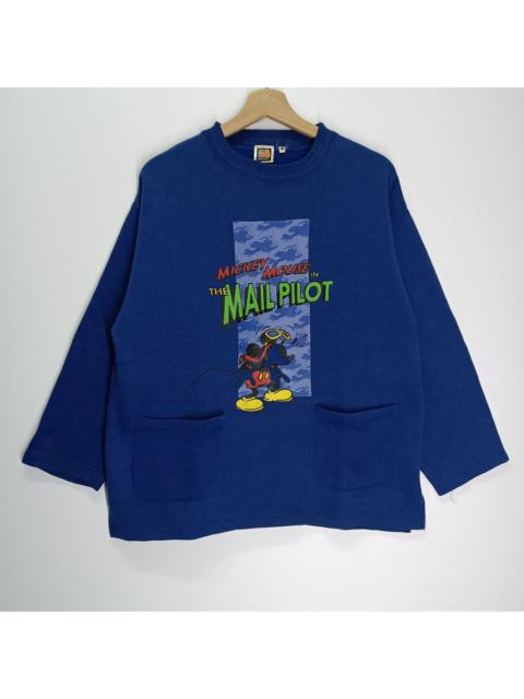 Other Designers Vintage - 90s Mickey Mouse in the Mail Pilot Disney Movie Sweatshirt