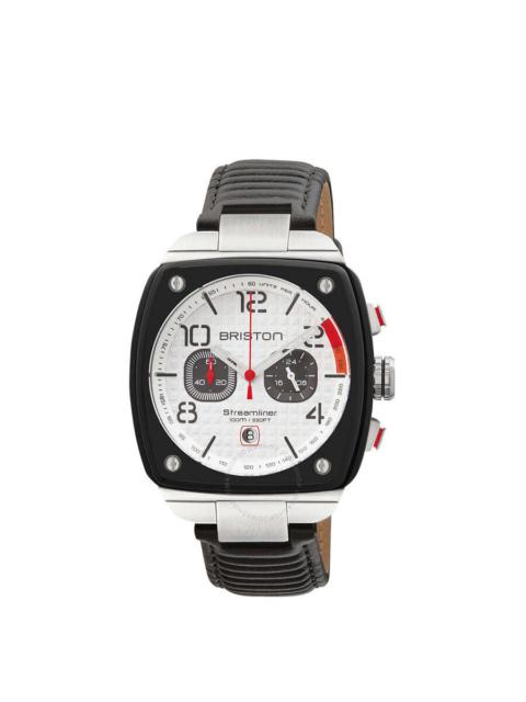 Briston - Briston Streamliner White Dial Men's Watch 24142.SA.B.2.LB