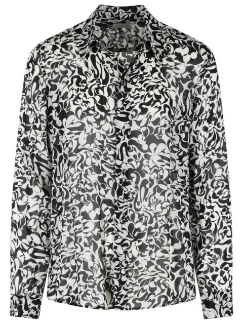 Dries Van Noten Dries Van Noten 'Carvies' Black Viscose Shirt Men