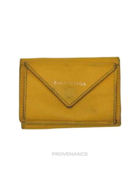 BALENCIAGA Balenciaga Papier Mini Wallet - Yellow Leather