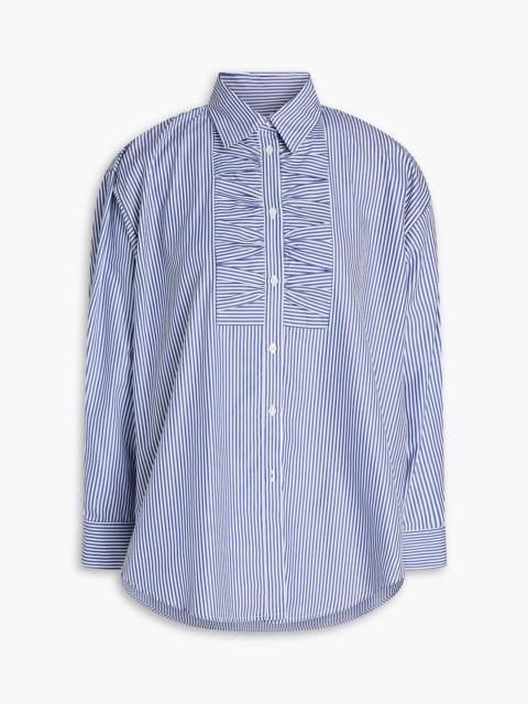 Sandro Striped cotton-poplin shirt