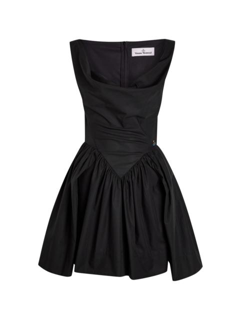 Vivienne Westwood Vivienne Westwood Sunday Logo-embroidered Cotton-poplin Mini Dress