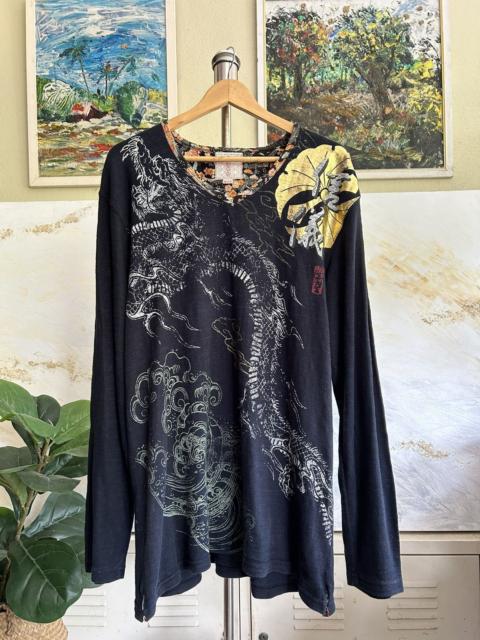 Other Designers Vintage - Dragon Full Print Long Sleeve / Japan Brand