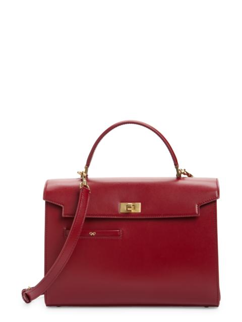 Anya Hindmarch Anya Hindmarch Mortimer Leather Top Handle Bag in Vampire at Nordstrom