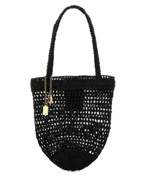 JW Anderson Black fabric Puffy Anchor shopping bag