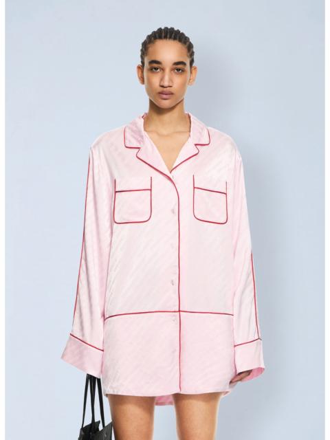 Off-White Off-White Women Jacquard Off-White Satin New Roxy Pajama Dress