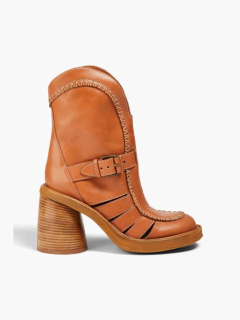 Zimmermann Whipstitched leather ankle boots