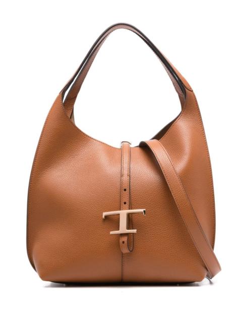 Tod's Tod's Women Small T Timeless Grained Leather Shoulder Bag
