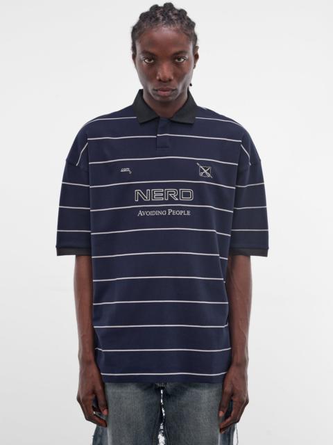 VETEMENTS Striped Football Nerd Polo Shirt