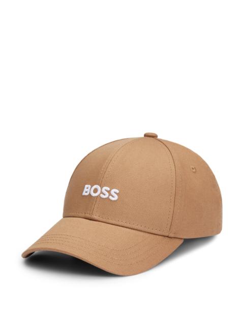 BOSS BASEBALL CAP IN COTTON TWILL WITH EMBROIDERED LOGO