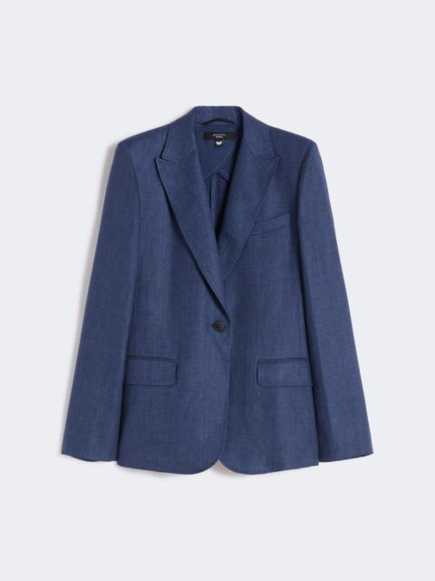 WEEKEND Max Mara Linen canvas blazer - NAVY