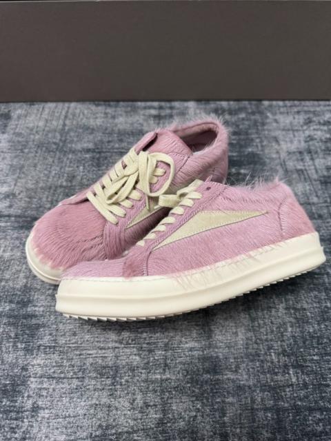 Rick Owens Rick Owens Pink fur sneakers