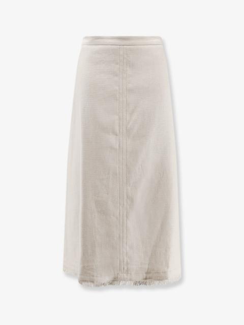 'S Max Mara 'S Max Mara Smmfiocchi Linen And Cotton Skirt