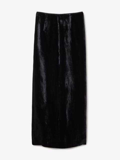 House of Dagmar Velvet Maxi Skirt