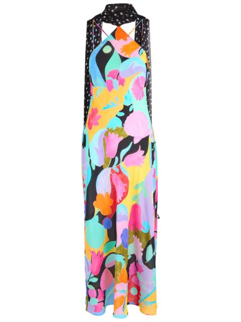 RIXO Rixo Hayley Printed Scarf-effect Silk Midi Dress