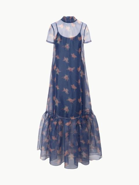 STAUD STAUD CALLUNA DRESS BOTANICAL NAVY
