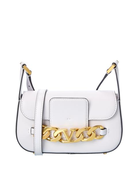Valentino Valentino VLogo Chain Small Leather Shoulder Bag