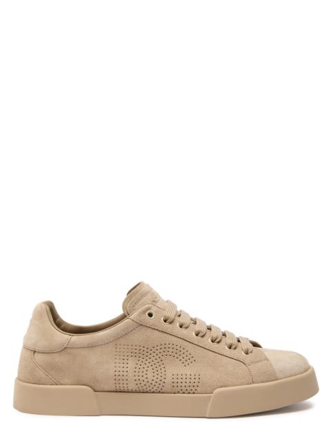 Dolce & Gabbana Logo Suede Sneakers