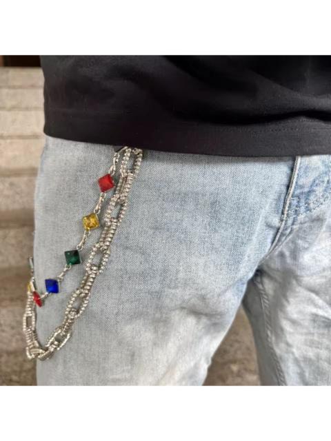 Other Designers Jewelry - Double Layer Gemstone Multi-Color Wallet Chain, Pants Chain