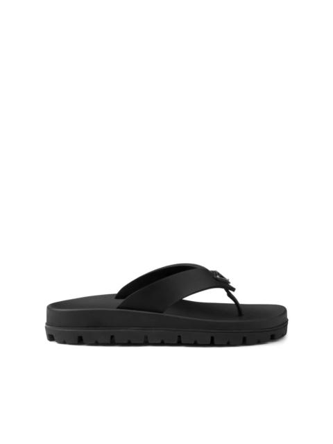 Prada Prada Black Flip-Flops & Slides Women