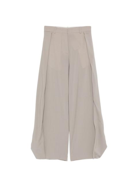 Loewe Loewe Women Wool Wide-Leg Trousers