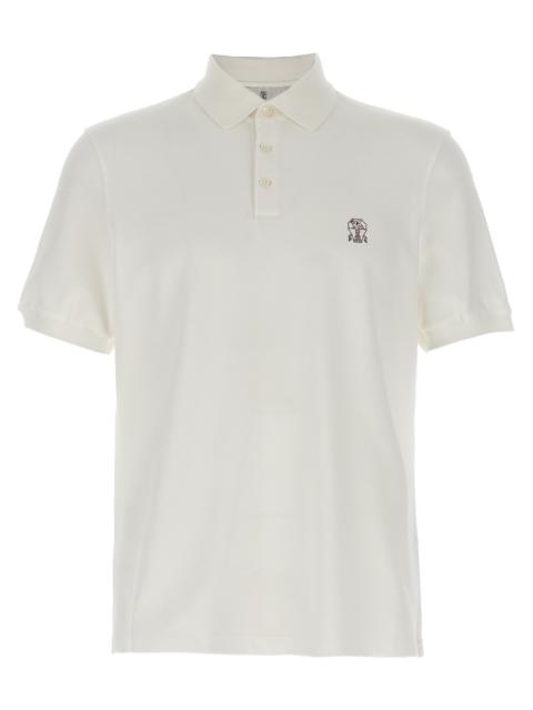 Brunello Cucinelli Piqué Shirt Polo White