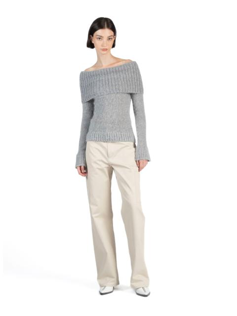 Elleme Mohair Off Shoulder Jumper Grey