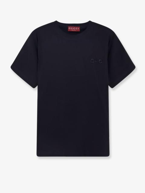 GUCCI Gucci Women Cotton T-Shirt With Frontal Horsebit