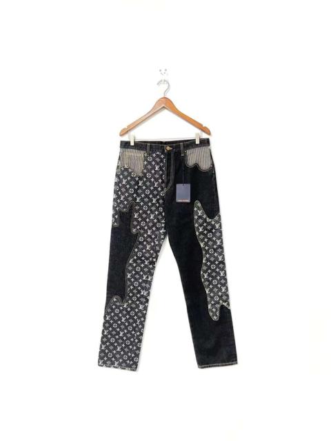 Louis Vuitton Graffiti monogram baggy denim jeans