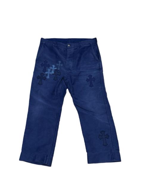 French cross patch carpenter work pants
