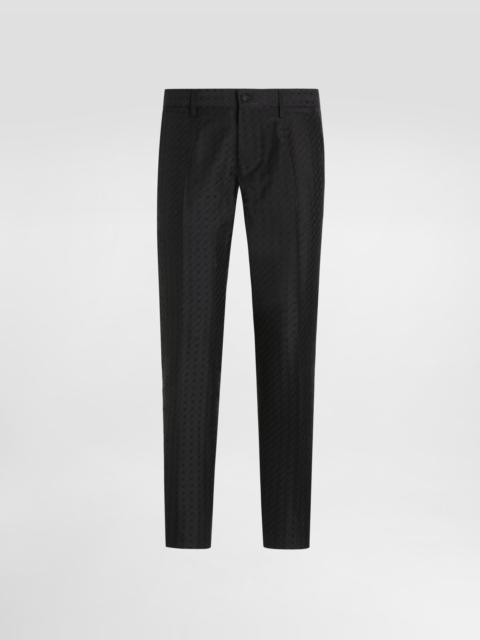 Dolce & Gabbana Micro pattern jacquard trousers