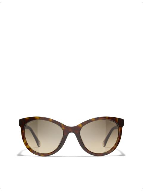 CHANEL CH5523U tortoise pantos-frame acetate sunglasses