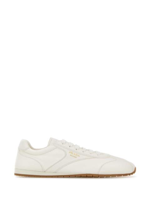 Prada Prada Women White Leather Sneakers