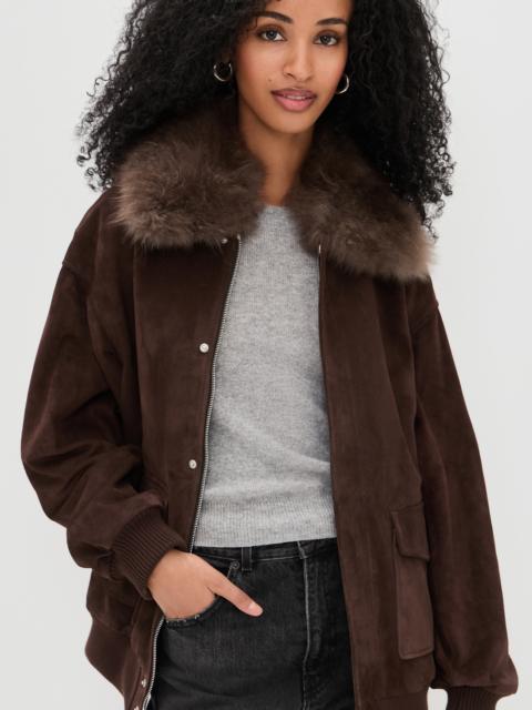 FRAME The Suede Oversized Jacket