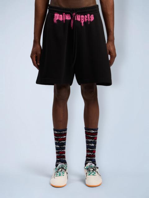 Palm Angels Sprayed Logo Track Shorts