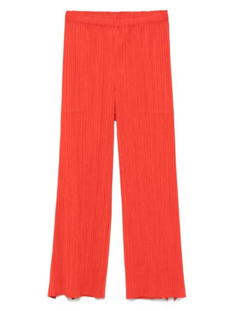Pleats Please Issey Miyake Pleats Please Issey Miyake Women Pleated Cropped Trousers
