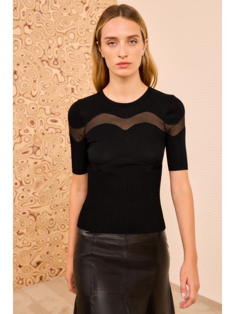 ULLA JOHNSON Ayla Short Sleeve Top