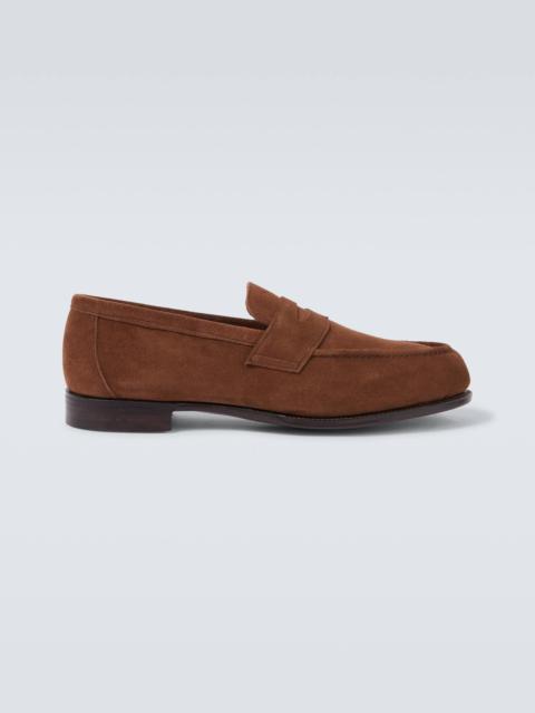 GEORGE CLEVERLEY Cannes suede penny loafers