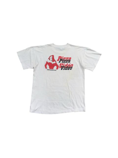 Other Designers Vintage - Vtg 90s Pizza Video Vertaizon Jessica Rabbit Parody Shirt L