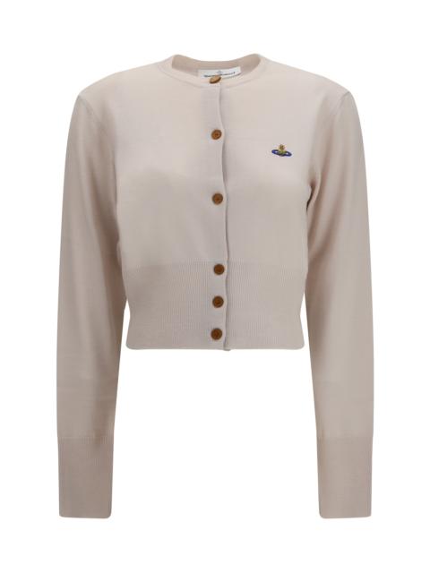 Vivienne Westwood Vivienne Westwood Bea Cropped Wool Cardigan Limestone