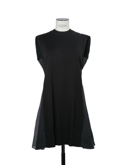 sacai Denim x Knit Dress