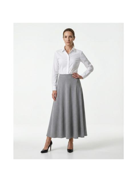 Brunello Cucinelli Brunello Cucinelli Medium Grey A-Line Skirt