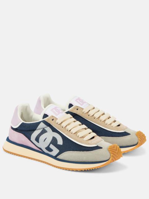 Dolce & Gabbana Logo suede sneakers