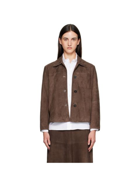 Brown Cloe Suede Jacket
