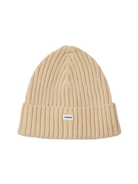Sandro SANDRO Knit hat in Butter Cream at Nordstrom
