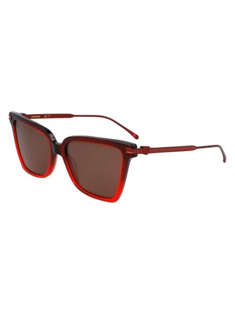 FERRAGAMO Ferragamo Red Butterfly Ladies Sunglasses SF2036S 615 56